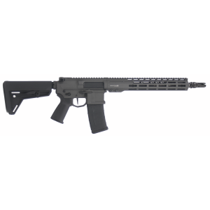 Battle Hawk Armory Blackout Defense Quantum DTL, .223 Wylde, 13.9 P&W Barrel, Slick Side, Adjustable Gas Block, Gray, Rifle
