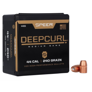 Speer 4455 DeepCurl 44 Caliber .429 240 GR Hollow Point (HP) 100 Per Box