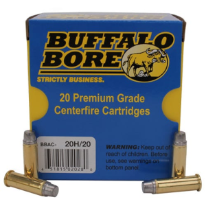 Buffalo Bore Ammunition 20H/20 Outdoorsman 38 Special +P 158 gr Hard Cast (HC) 20 Bx/ 12 Cs