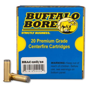 Buffalo Bore Ammunition 20D/20 Standard Pressure Heavy 38 Special 150 gr Hard Cast Wadcutter (HCWC) 20 Bx/ 12 Cs