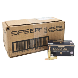 Speer Gold Dot 5.7x28mm, 40gr Hollow Point, 500 rd CASE - Speer