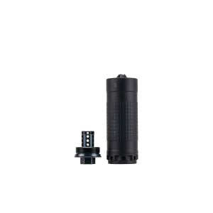 IWI Silencer 6mm K w/Direct Thread 1/2-28 HUB-T Mount, Black (L:5, Width:1.74, and W: 11.5oz)