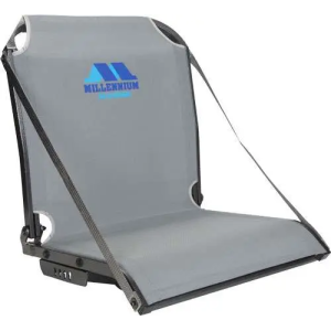 MILLENNIUM B100 BOAT SEAT W/ ARM REST STRAPS GRAY
