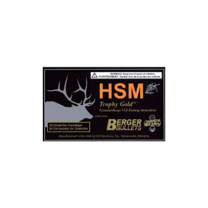 HSM BER300RUM168 Trophy Gold 300 RUM 168 gr Match Very Low Drag 20 Bx/ 20 Cs
