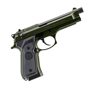 Beretta 92FS OD Green 9mm 15rd 4.9 Threaded Barrel Cerakote Exclusive Series Full Size Pistol