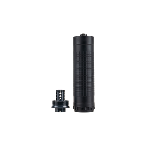 IWI Silencer 7.62mm w/Direct Thread 5/8-24 HUB-T Mount, Black (L:6, Width:1.74, and W: 15oz)