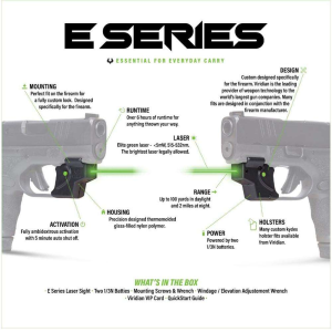 Viridian E Series Green Laser Walther P22 Retail Box