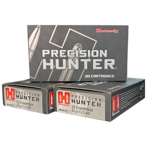 Hornady 83412 Precision Hunter  22 Creedmoor 80 gr ELD-X 20 Per Box/10 Cs
