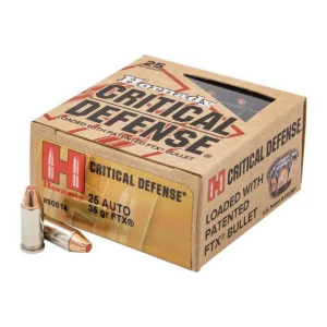 Hornady 90014 Critical Defense 25 ACP 35 gr Flex Tip eXpanding 25 Bx/ 10 Cs