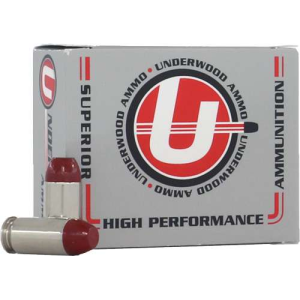 UNDERWOOD AMMO .45ACP+P 255GR. CAST FLAT NOSE 20-PACK