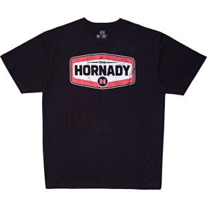Hornady 99607L Hornady Black Cotton Short Sleeve Large