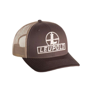 LEU 180424 LEU RETICLE TRUCKER HAT BROWN/KAHKI
