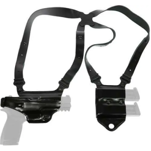Galco MCII224B Miami Classic II Shoulder System Black Leather Fits Glock 17,19,22-23,26-27,31-35 Right Hand