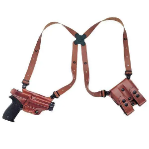 Galco MC224 Miami Classic Shoulder System Tan Leather Fits Glock 17,19,22-23,26-27,31-35 Right Hand