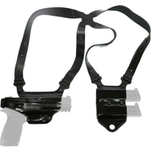 Galco MC224B Miami Classic Shoulder System Black Leather Glock 17,19,22-23,26-27,31-35 Right Hand