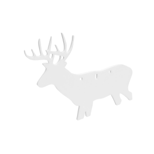 B/C AR500 3/8 SILHOUETTE DEER WHT