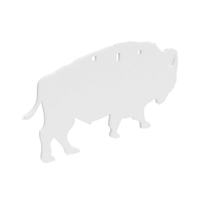 B/C AR500 3/8 SILHOUETTE BISON WHT