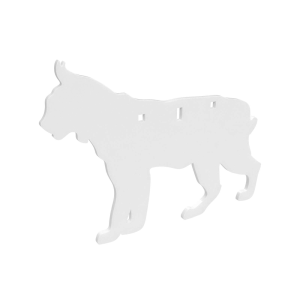 B/C AR500 3/8 SILHOUETTE BOBCAT WHT