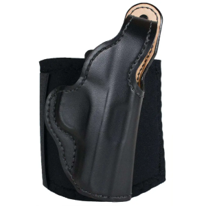 Desantis Gunhide 014PC8BZ0 Die Hard Ankle Rig #014 Black Leather w/Sheepskin Padding Ankle Sig P365 Right Hand