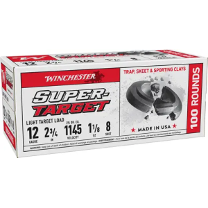 WINCHESTER TARGET 12GA 2.75 1-1/8OZ #8 1145FPS 200RD CASE