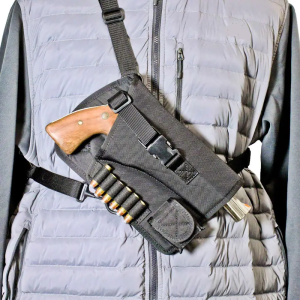 Desantis Gunhide M72BALRZ0 Yukon Hunting Rig Black Nylon Shoulder Ruger GP100 4 Right Hand