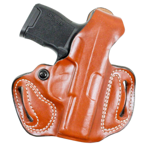 Desantis Gunhide 085TA8BZ0 Thumb Brake Mini Slide Tan Saddle Leather OWB fits Glock 43, 43x, 48 Right Hand