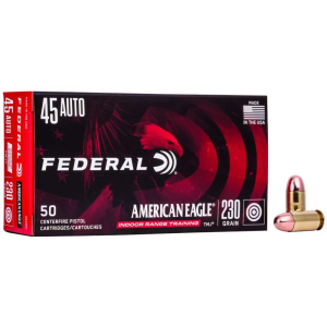 Federal AE45N1 American Eagle Indoor Range Training (IRT) 45 ACP 230 gr Total Metal Jacket (TMJ) 50 Bx/ 20 Cs