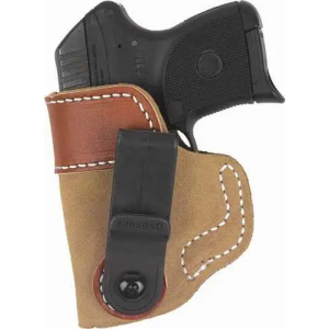 Desantis Gunhide 106NA85Z0 Sof-Tuck Tan Suede w/Saddle Leather Top IWB Colt Commander Right Hand