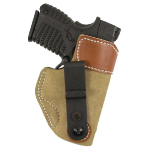 Desantis Gunhide 106NA8JZ0 Sof-Tuck  Tan Suede w/Saddle Leather Top IWB Sig P365 Right Hand