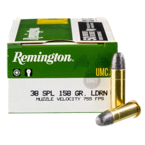 Remington Ammunition L38S5 UMC 38 Special 158 gr Lead Round Nose (LRN) 50 Bx/ 10 Cs