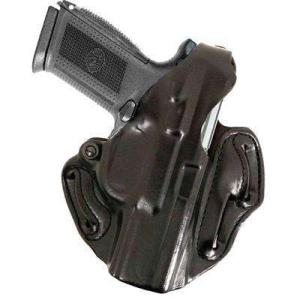DESANTIS THUMB BREAK SCABBARD HOLSTER 4\ REV L-FRM PYTHON GP100 BLACK LEATHER RH