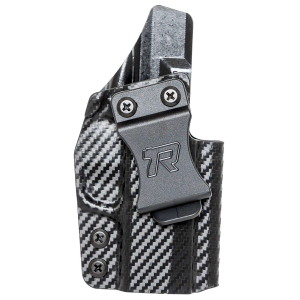 Rounded Gear SFAHELLCATPROCFRHVAR Kydex IWB Black Kydex Fits Springfield Hellcat Pro Belt Clip Right Hand