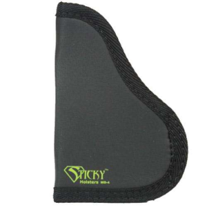 Sticky Holsters MD4MODLAS MD-4 Med Semi-Auto with Laser Latex Free Synthetic Rubber Black w/Green Logo