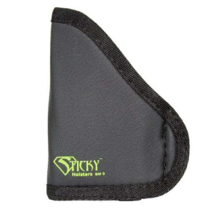 Sticky Holsters SM5MODLAS SM-5 Glock 42 with Laser Latex Free Synthetic Rubber Black w/Green Logo