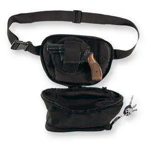 Bulldog BD860 Fanny Pack Black Nylon Ambidextrous Hand
