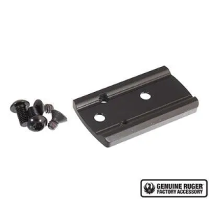 Ruger 97023 57 Optic Adapter Plate 1-Piece 6061-T6 Aluminum Black Hardcoat Anodized JPoint MRD & Shield RMS