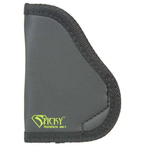 Sticky Holsters MD1 MD-1  Small 9MM up to 3.5 Barrel Latex Free Synthetic Rubber Black w/Green Logo