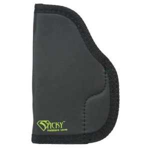 Sticky Holsters LG6S LG-6S Compact/Med Auto Latex Free Synthetic Rubber Black w/Green Logo