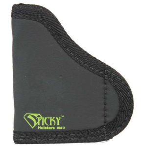 Sticky Holsters SM3 SM-3  Walther PKT 380 Latex Free Synthetic Rubber Black w/Green Logo