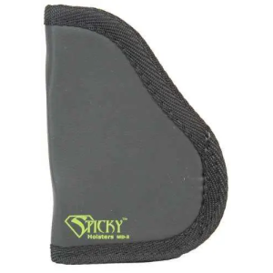 Sticky Holsters MD2 MD-2 S&W Shield Latex Free Synthetic Rubber Black w/Green Logo