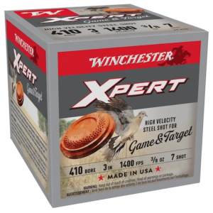 WINCHESTER 410 GA 3 #7 XPERT HV STEEL GAME 3/8 OZ 25 RD/BX 10 BX/CS