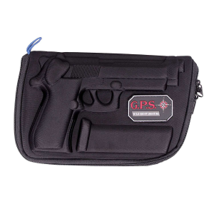 G*Outdoors GPS-909PC Molded Pistol Case Black 1 Handgun for Beretta 92,96/Taurus PT92