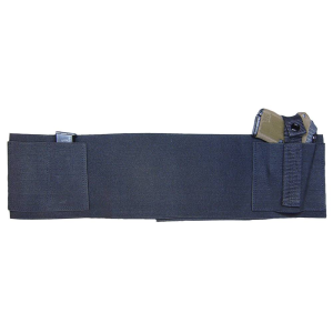 PSP BELLYBANDM Belly Band 28-34 Elastic w/Velcro Closure Black