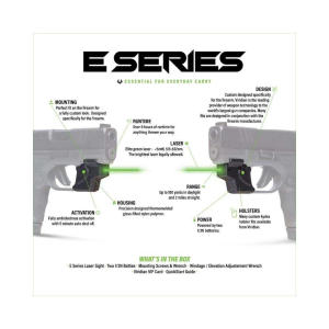 Viridian E Series Green Laser Black Ruger MAX-9 w/ Kydex Holster IWB RH