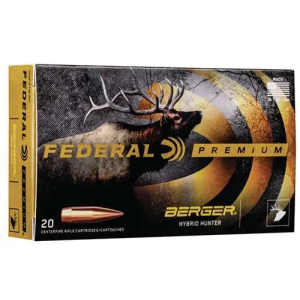 Federal P300WBCH1 Premium Berger Hybrid Hunter 300 Win Mag 185 gr Berger Hybrid Hunter 20 Bx/ 10 Cs