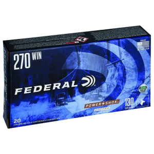 Federal 270130LFA Power-Shok 270 Win 130 gr Copper Hollow Point 20 Bx/ 10 Cs