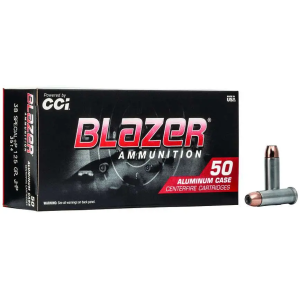 CCI 3514 Blazer 38 Special +P 125 gr Jacketed Hollow Point (JHP) 50 Bx/ 20 Cs