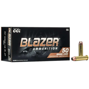 CCI 5207 Blazer Brass 357 Mag 158 gr Jacketed Hollow Point (JHP) 50 Bx/ 20 Cs