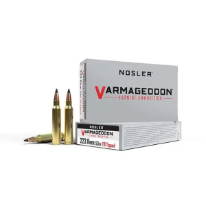 Nosler 65139 Varmageddon 223 Rem 53 gr Flat Base Tipped (FBT) 20 Bx/ 10 Cs