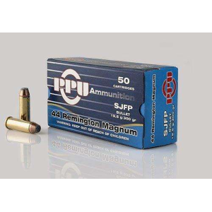 PPU PPH44MH Handgun 44 Rem Mag 240 gr Jacketed Hollow Point 50 Bx/ 10 Cs